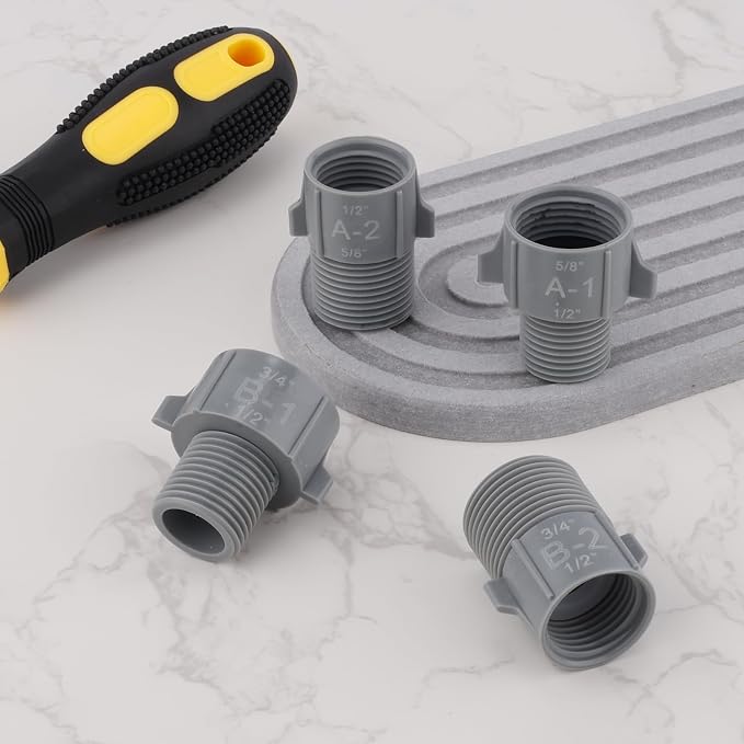 4pcs 1/2" 5/8" 3/4" Pipe Conversion Connectors, Water Pipe Interface Converter - Image 6