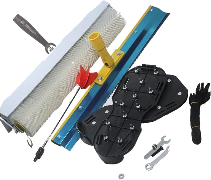 Cement Self-leveling Tool Kit Epoxy Floor Paint Tool w/Resin Helix Mixer Spike - Image 2