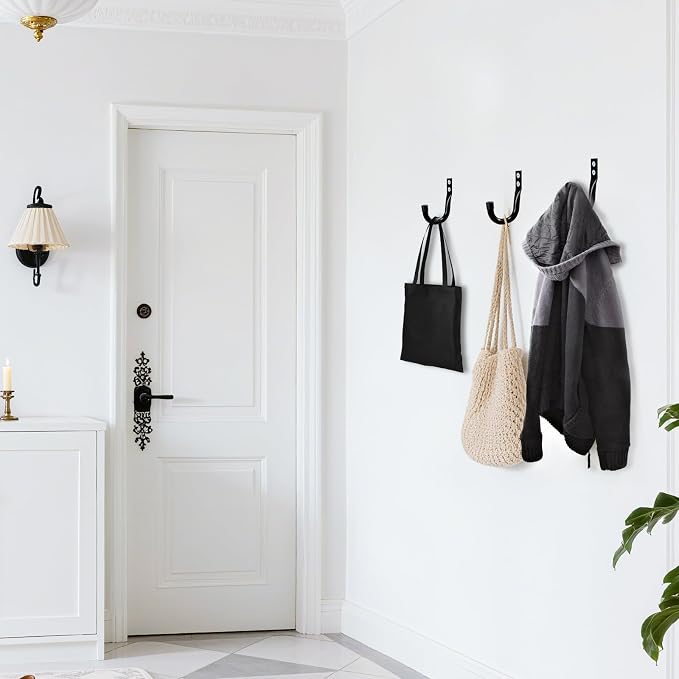 Metal Wall Hooks for Hanging Heavy Duty, Large Utility J Hooks - Image 5