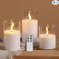 Clear Glass Flameless Candles by EywamageCandles
