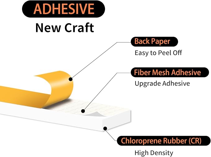 Weather Stripping Tape for Door, High Density CR, 3/4 in x 1/2 in x 13Ft | - Image 2