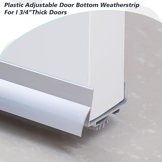 4 Pcs Morningro 36 Inch U Shape Aluminum Door Sweep - Image 3