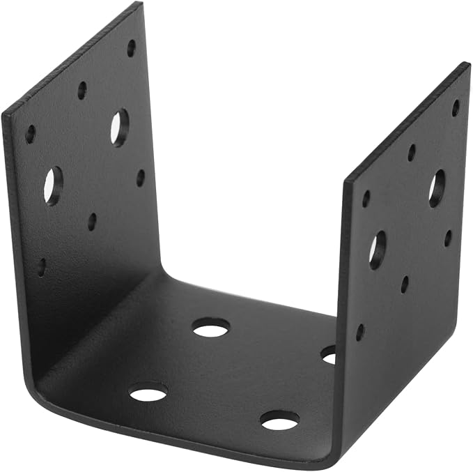 4 PCS 4x4 Post Base Bracket, 11 Gauge Heavy Duty Half Post Base Joist Hanger - Image 5