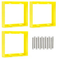 3/4” Yellow Double Gang Outlet Extender, Fixes Recessed or Protruding by AIRTAK
