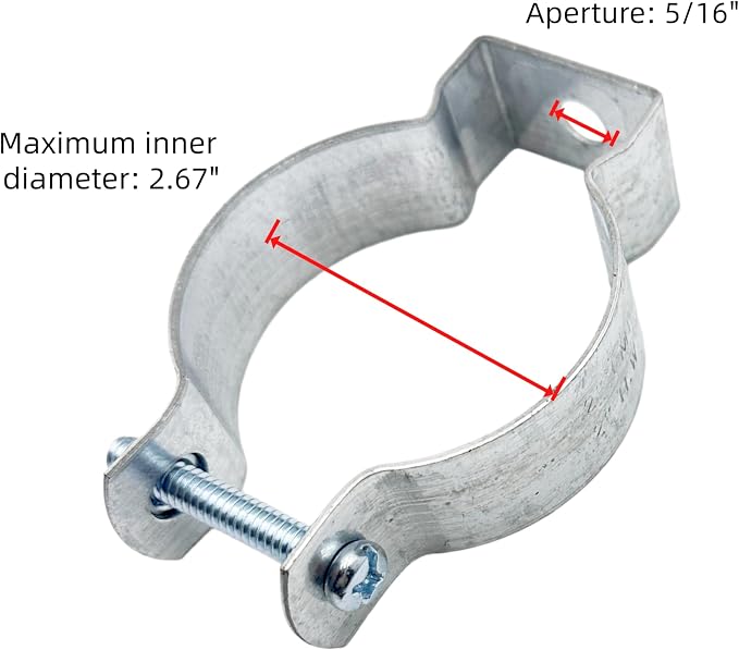 Conduit Hanger & Conduit Clamp, Electrical EMT Rigid Conduit Pipe Mount Clamps - Image 2