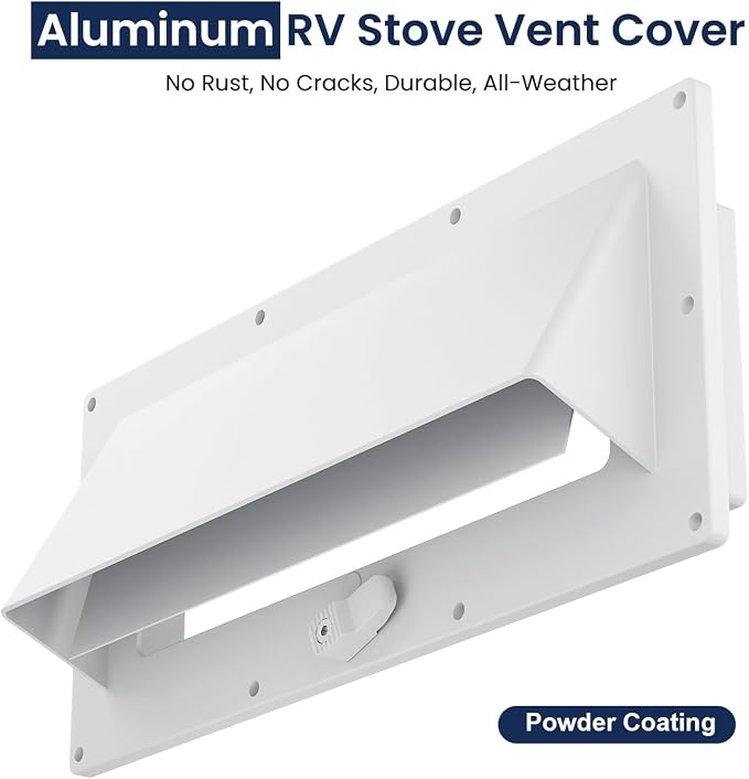 Safoner Aluminum RV Exhaust Vent Cover, Camper Stove Rang Hood Accessories - Image 2