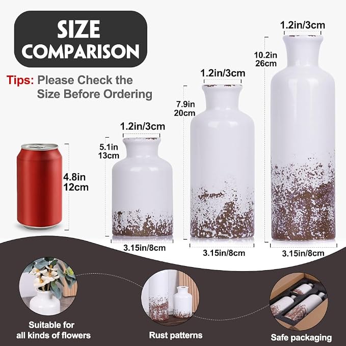 Gray Ceramic Vase Set - Image 2
