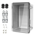 Electrical Box, IP67 Waterproof Hinged Clear Cover Stainless Steel Latch by LeMotech