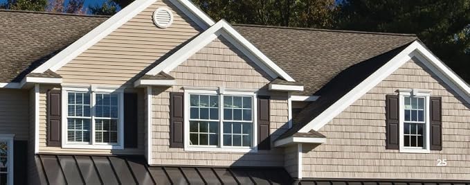 Homeside Raised Panel Vinyl Shutter 1 Pair 14-1/2in. x 59in. 090 Bordeaux - Image 9