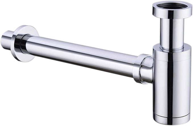 Chrome P-TRAP Brass Basin Sink Waste Trap Drain Kit by Orhemus