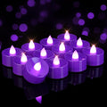 Homemory 12-Pack Purple Flameless Battery Tealight Candles, 200+ Hours | by Homemory