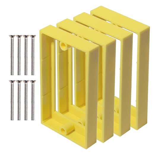 MAKERELE 1 Gang Electrical Outlet Box Extender, 4 Pack | by MAKERELE