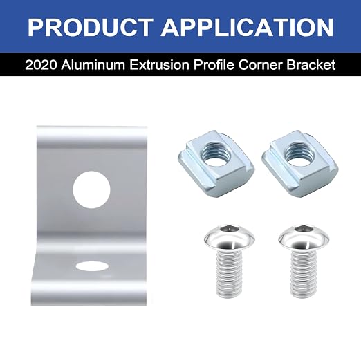 24Pack 2020 Corner Bracket Connector 90Degree Angle Bracket Silver | 20 Series - Image 4