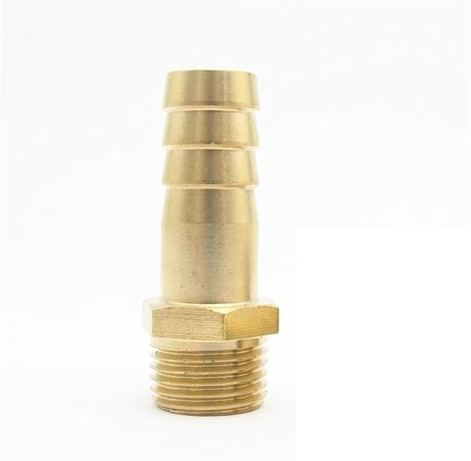 PYouo-Brass Pipe Joint Metric Male Thread Brass Pipe Connector Adapter by Pangyoo