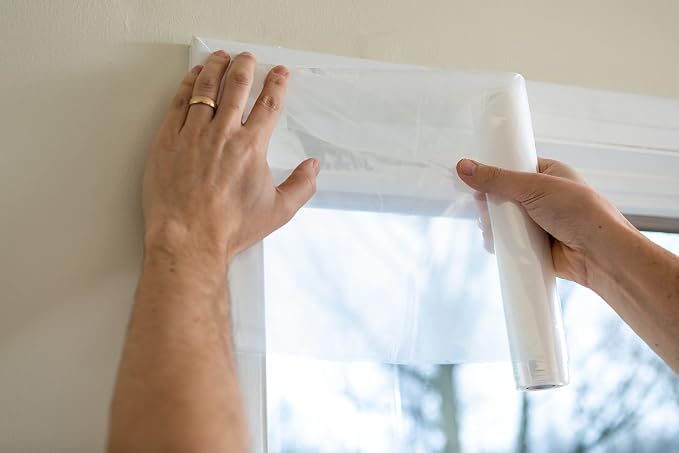 Duck Brand MAX Strength Rolled Window Insulation Kit, 62 in. x 126 in, Covers 3 - Image 7