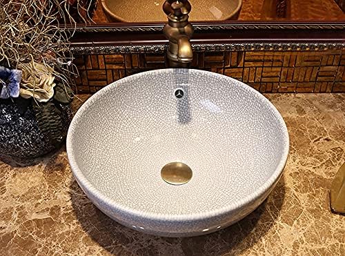 Bathroom Sink Drain Brushed Dark Gold Pop Up Drain - Image 2