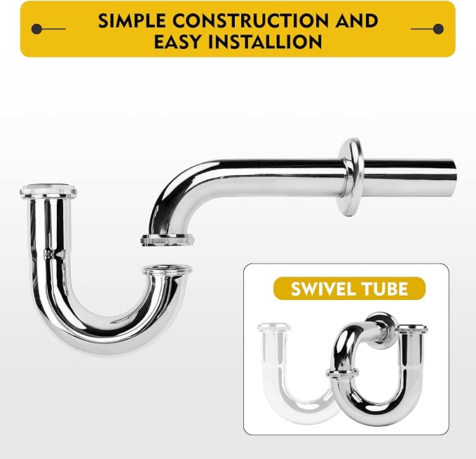 Stainless 2 Pack Steel P-Trap - Image 5