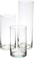 Royal Imports Glass Cylinder Flower Vase Set of 3, Floating & Votive Candle by RoyalImports