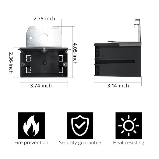 1-Gang Adjustable PVC Electrical Box, 21 Cu in, ETL Listed - Image 2