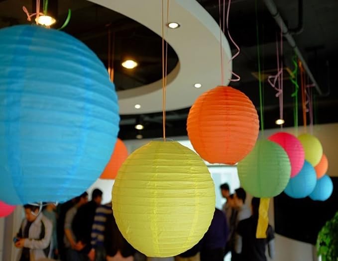 LURICO 16 Pcs Colorful Paper Lanterns - Image 5