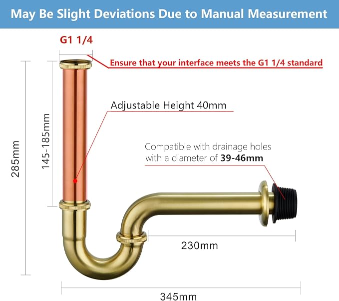 Brass P Trap Bathroom Sink : 1 1/4 Sink Trap - Image 4