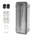 Electrical Box, IP67 Waterproof Hinged Clear Cover Stainless Steel Latch by LeMotech