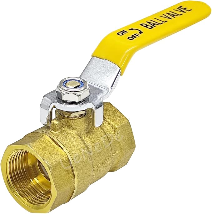 Uenede Brass 3/4 inch NPT Female Ball Valve 600 WOG, Metal Plumbing Control by Uenede