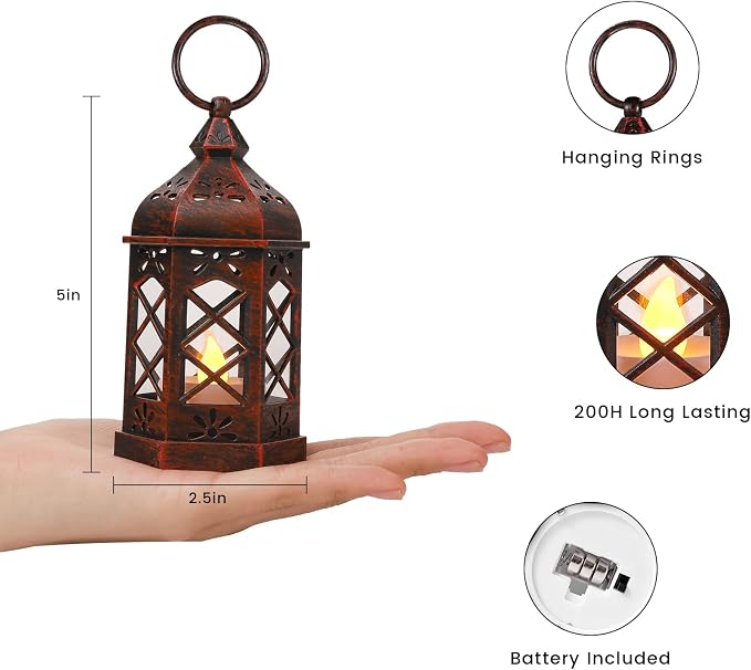 LLQ 8Pack Mini Lantern Decorative - Image 3