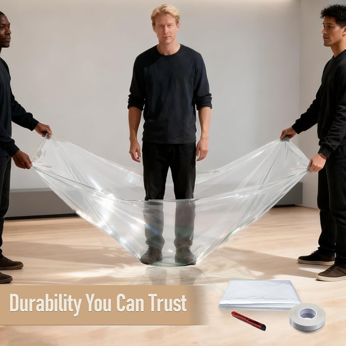 Large Patio Door Shrink Film Window Insulation Kit Cuttable - Image 6