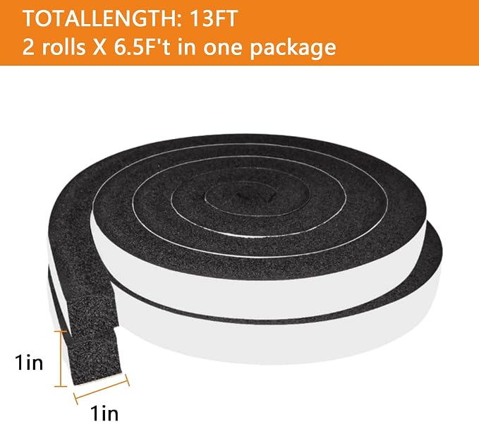 Air Conditioner Window Seal 1 Inch X 1 Inch Weather Stripping Door Seal | Thick - Image 5