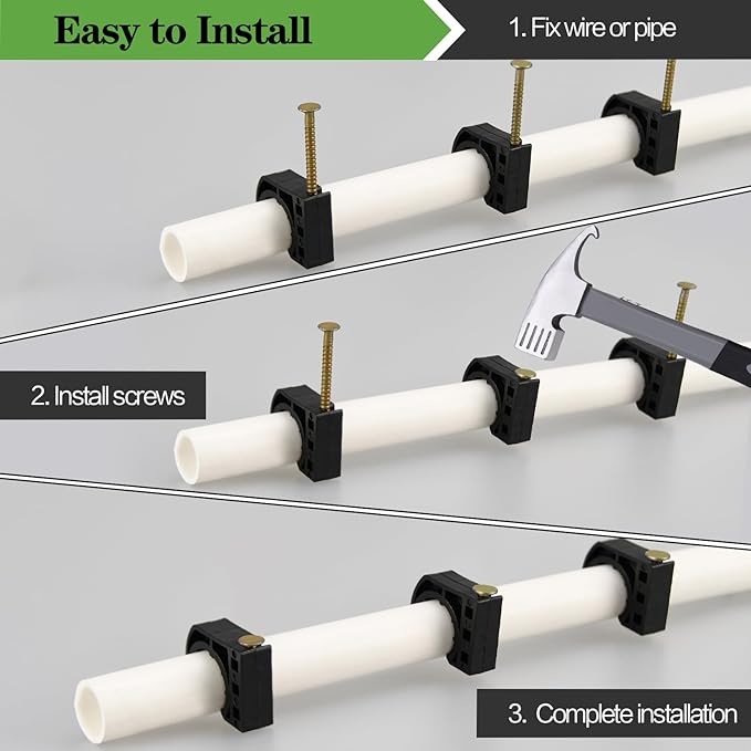 200 Pack 3/4" Half Clamps J-Hook - Image 5
