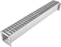 VEVOR Trench Drain, 39.2 x 5.8 x 5.5 in, Linear Drainage Channel by VEVOR