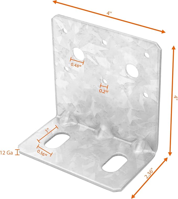 10 Pcs 6x6 Post Base Bracket - Image 2