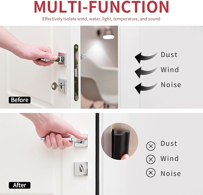 40 Feet Kerf Door Weather Stripping Door Seal, Long Reach V-Shaped Door Seal - Image 2