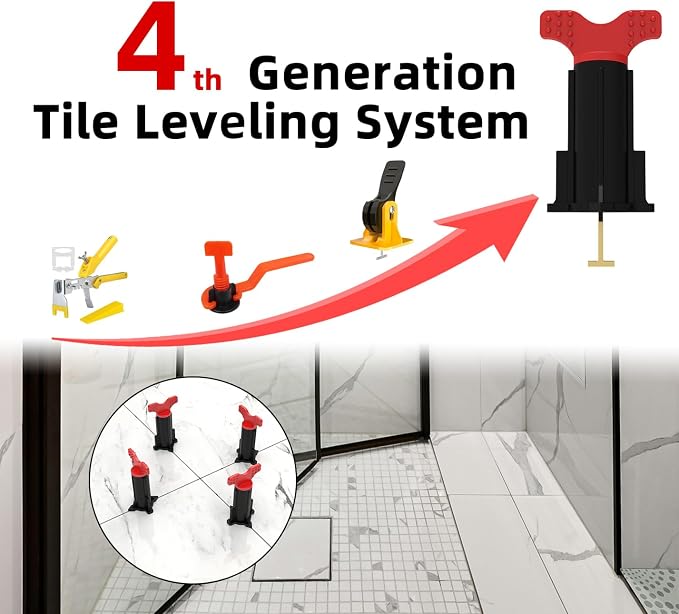 Tile Leveling System, Reusable Tile Spacer Leveling System, Tile Tools - Image 7