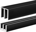 1 Set Metal Sliding Door Track Set, 4FT Metal Upper & Lower Tracks by Landical