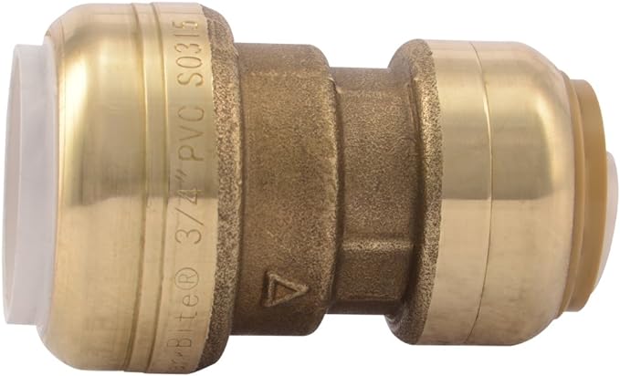 SharkBite 3/4 Inch CTS x 3/4 Inch PVC Transition Coupling, Push to Connect - Image 3