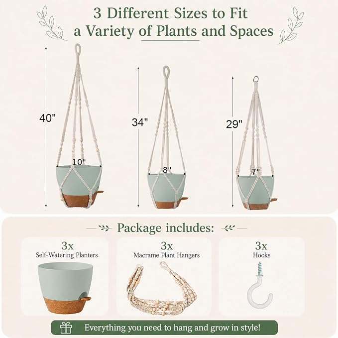Bouqlife Large Hanging Planters - Image 2
