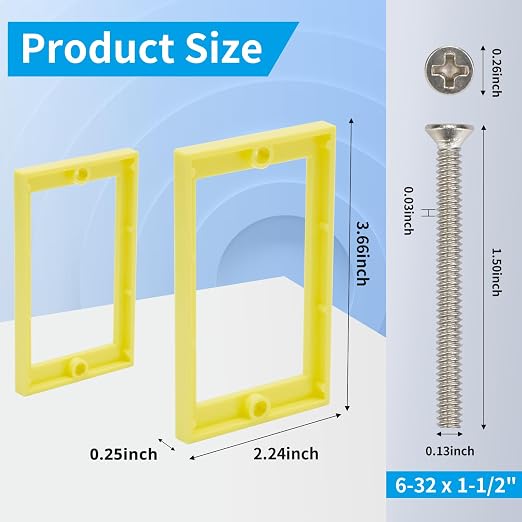 Single Gang Receptacle Outlet Box Extenders 1/4" - Image 3
