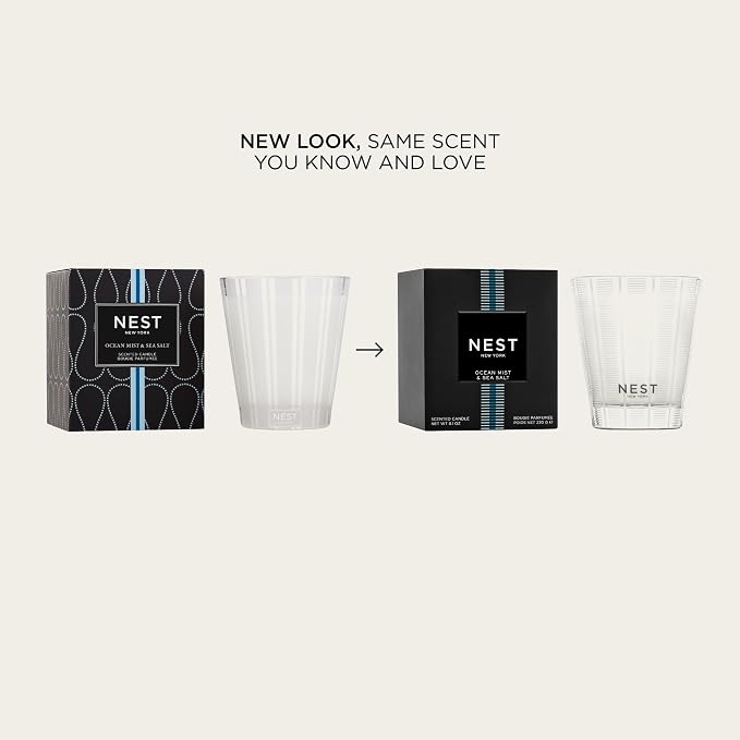 NEST New York Scented Classic Candle, Ocean Mist & Sea Salt - Image 2
