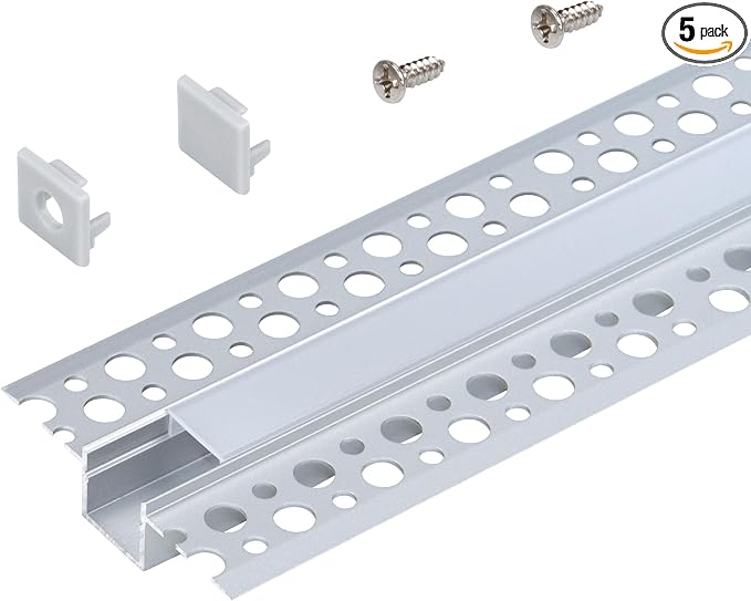 Armacost Lighting Recessed Drywall Mount LED Tape Light Mounting Channel 5-Pack by ArmacostLighting
