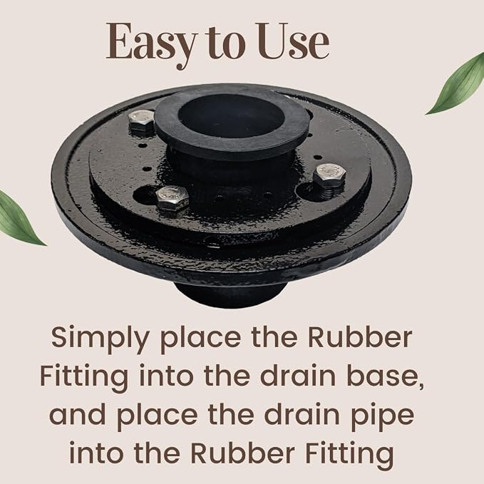 Shower Drain Gasket 2 Inch Rubber Gasket Fitting Seal Adapter - Image 4