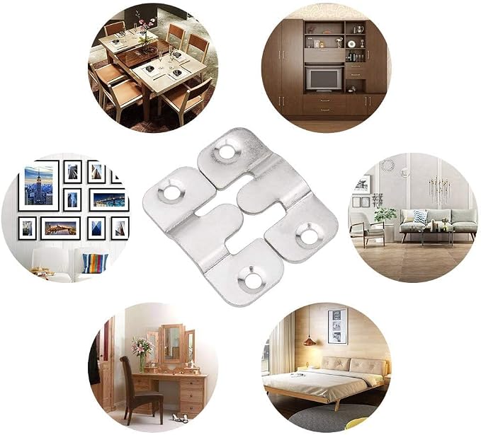 Photo Frame Hook, Tiberham Furniture Connector, Recessed Mounting Bracket - Image 6