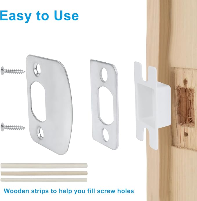 Door Strike Plate Repair Kit, Steel - Image 5