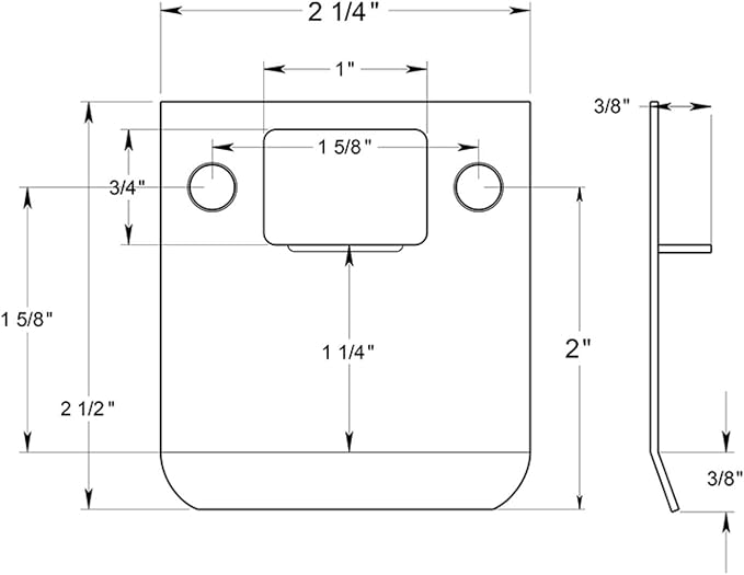 "Nuk3y SP250 Extended Lip Strike Plate" - Image 2