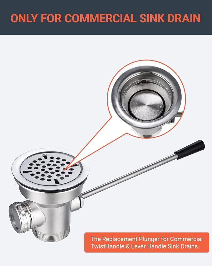 Twist Waste Drain Valve Plunger - Image 5
