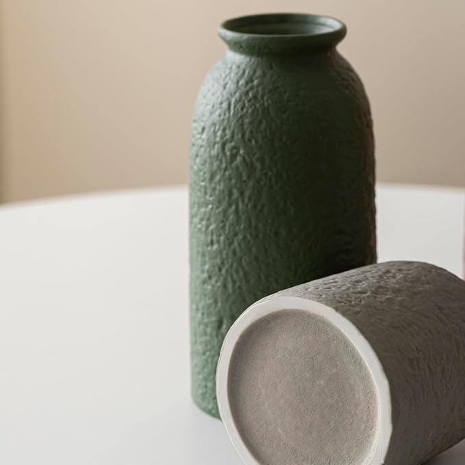 Large Decorative Ceramic Vase Set, 3 Pieces, Nordic Modern Boho Style, - Image 9
