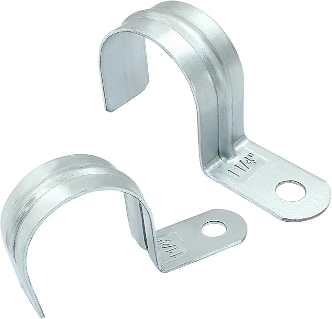 Biaungdo M40 Rigid Pipe Strap, 1-1/2 Inch, Zinc Plated Steel, Heavy Duty by Biaungdo