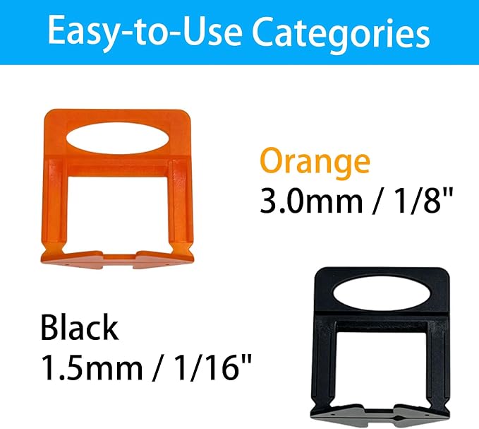 2000 Pcs Tile Leveling System Base Refill Pack, 1/8‘’ Tile Spacer, Suitable - Image 6