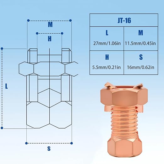 20 Pack Split Bolt Connectors for Electric Fence & Ground Wire, Brass | - Image 5